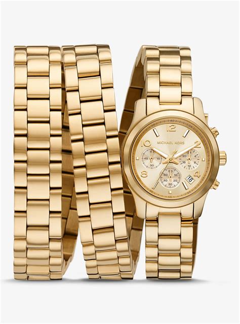 where is michael kors runway watch style number|Michael Kors stainless steel watch.